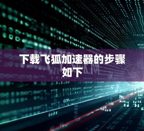 下载飞狐加速器的步骤如下 下载飞狐加速器的步骤如下